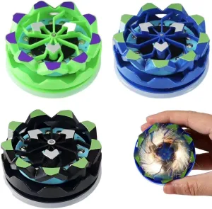 Firework Design (Black Green Blue A) Glow in soar beluga pollutant The Dark Spinning Top$ 