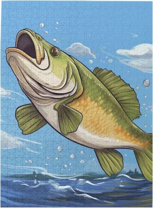Fishing Jumping Out of Water Puzzles for Adults Challenging Jigsaw Puzzle Personalized Picture Puzzle Wooden Jigsaw Puzzles 20.4" x bike 15 500 Piece Puzzle - 