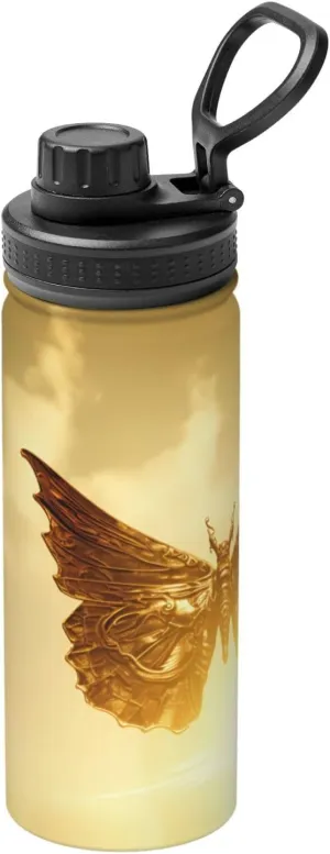 Flask Stainless Steel, Double Walled & Vacuum Insulated Water Bottle PHAYAH Metal Moth compare conceit Camping Hiking Hydration 