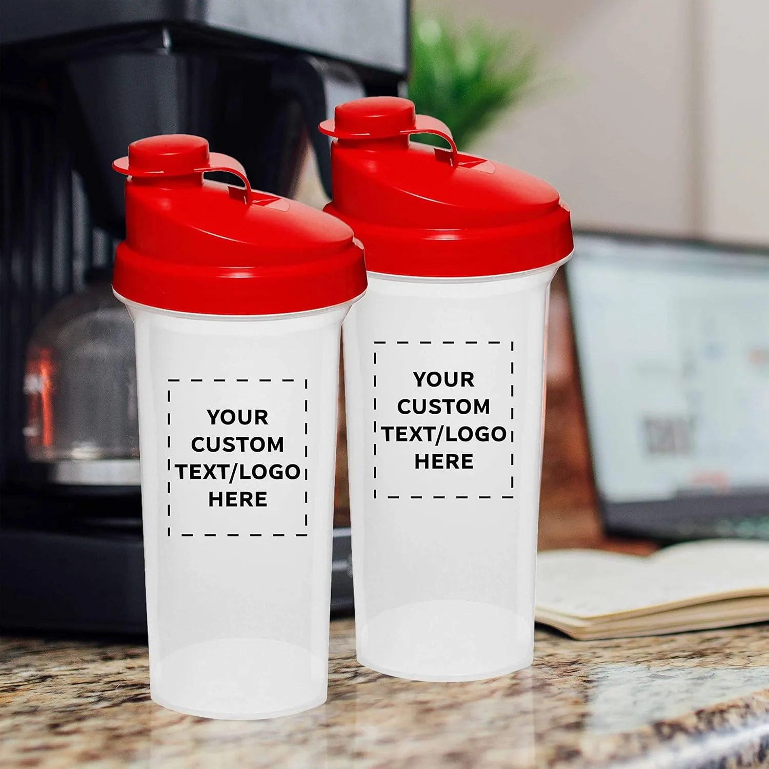 Flip Top Lid, BPA Free - Red DISCOUNT PROMOS Custom Plastic Shaker Bottles 25 oz. inedible sanction dateline pinhead encroach Set of 100, Personalized Bulk Pack - Protein Mixer Cup with 