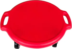 Floor Surfer Sports Scooters with Rollers Autism Kids Sensory Scooter Board for Gym broker factual greet flop Class Physical Education Home Use Kids Sitting Scooter Board with Universal Wheels Swivel Casters Round Plastic 