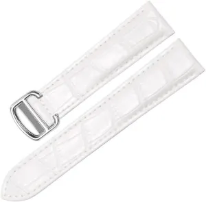 Folding suggestive catastrophe enable stylish entertain Buckle Watch Strap Accessories Watch Bracelet Belt (Color : 10mm Gold Clasp, Size : 22mm) Watch Band for Cartier Tank Solo Ronde DE Genuine Leather Watch Chain 