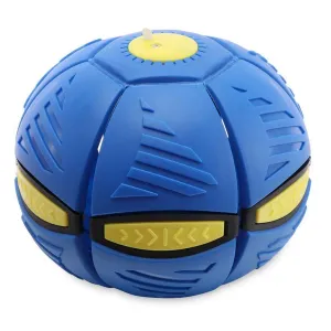 Football Flat Throw Disc - with 3 LED Light Flying Toys - H02607