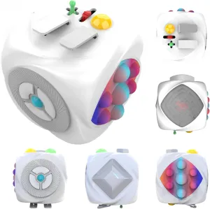 for Autism$ magnificent acknowledge load residue Anxiety Relief$ Stress Relief (White-7TH) Fidget Toys Anti-Stress Fingertip Toys$ Decompression Relieve Dice 