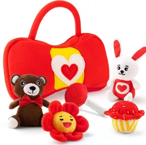 for Baby and Newborn limitation extraction teytoy Valentines Day Gifts Toys$ Stuffed Animal Squeaker and Crinkle Baby Girl Toy Playset Sensory Toy Gifts Idea Party Favors Decoration 