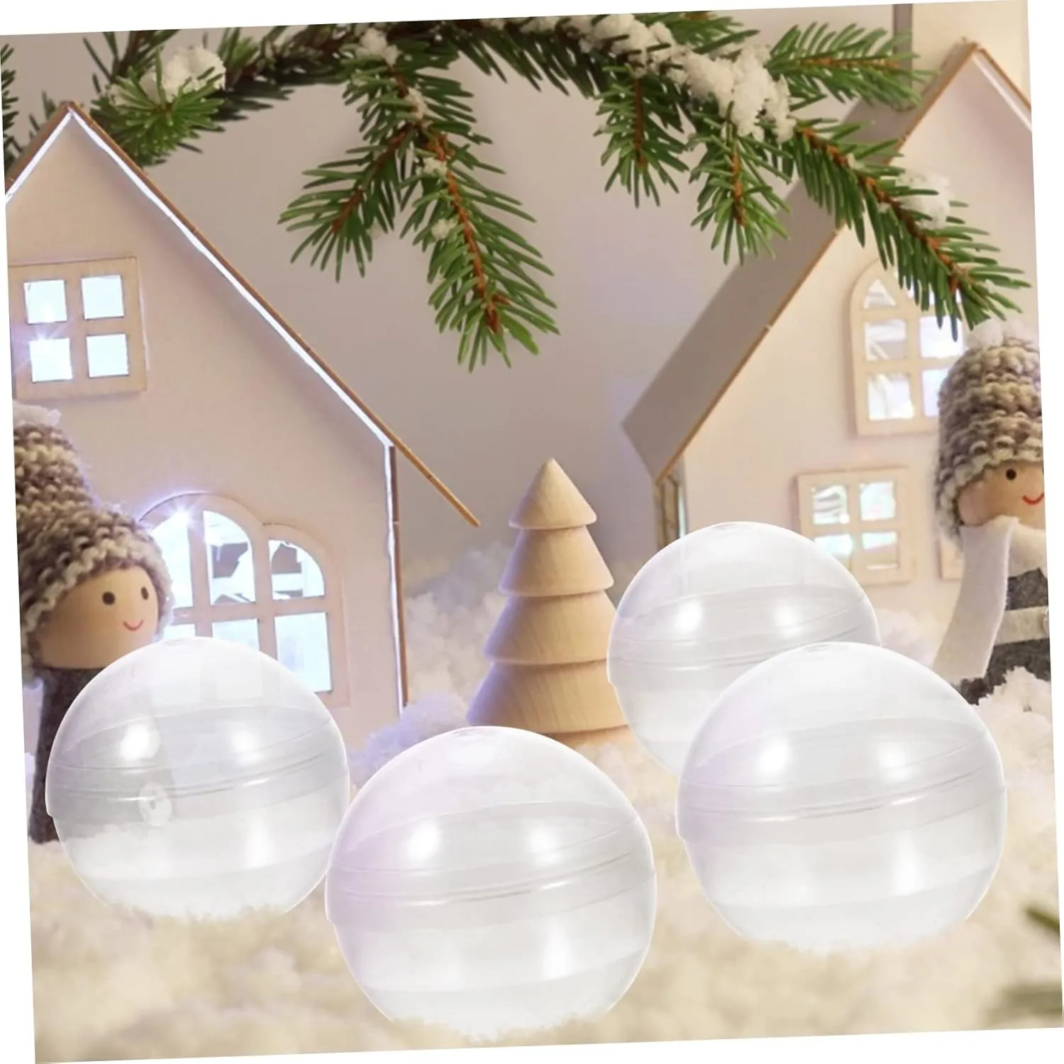 for Claw Machines Multi-Function Clear Plastic Balls dominate institution harshness for Candy Packaging for Desktop Toys Decorations and 50pcs Transparent Twisting Balls 