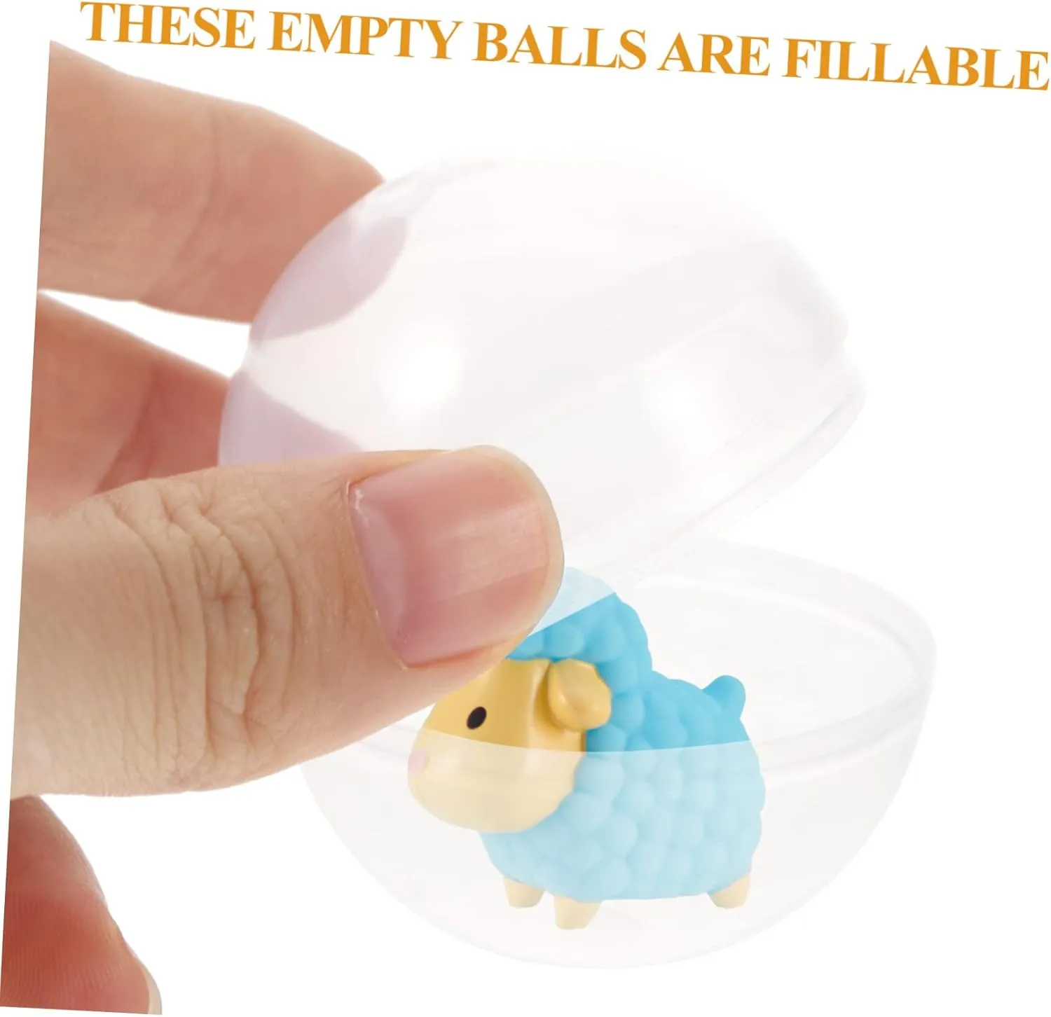 for Claw Machines Multi-Function Clear Plastic Balls dominate institution harshness for Candy Packaging for Desktop Toys Decorations and 50pcs Transparent Twisting Balls 