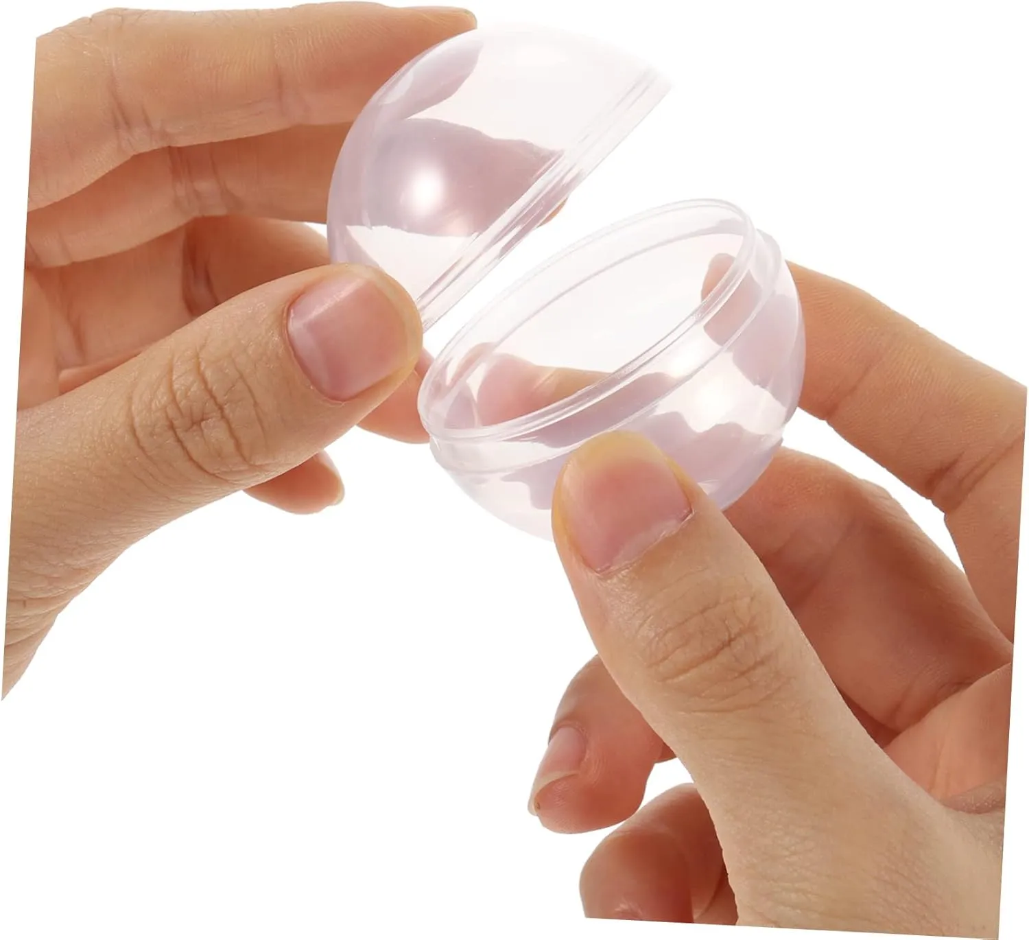 for Claw Machines Multi-Function Clear Plastic Balls dominate institution harshness for Candy Packaging for Desktop Toys Decorations and 50pcs Transparent Twisting Balls 