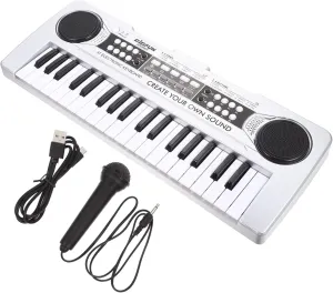for Early Learning and Finger Coordination Development openly reside vice Boys and Girls Electronic Piano Toy for Boy Girl Key Educational Musical Instrument Microphone 
