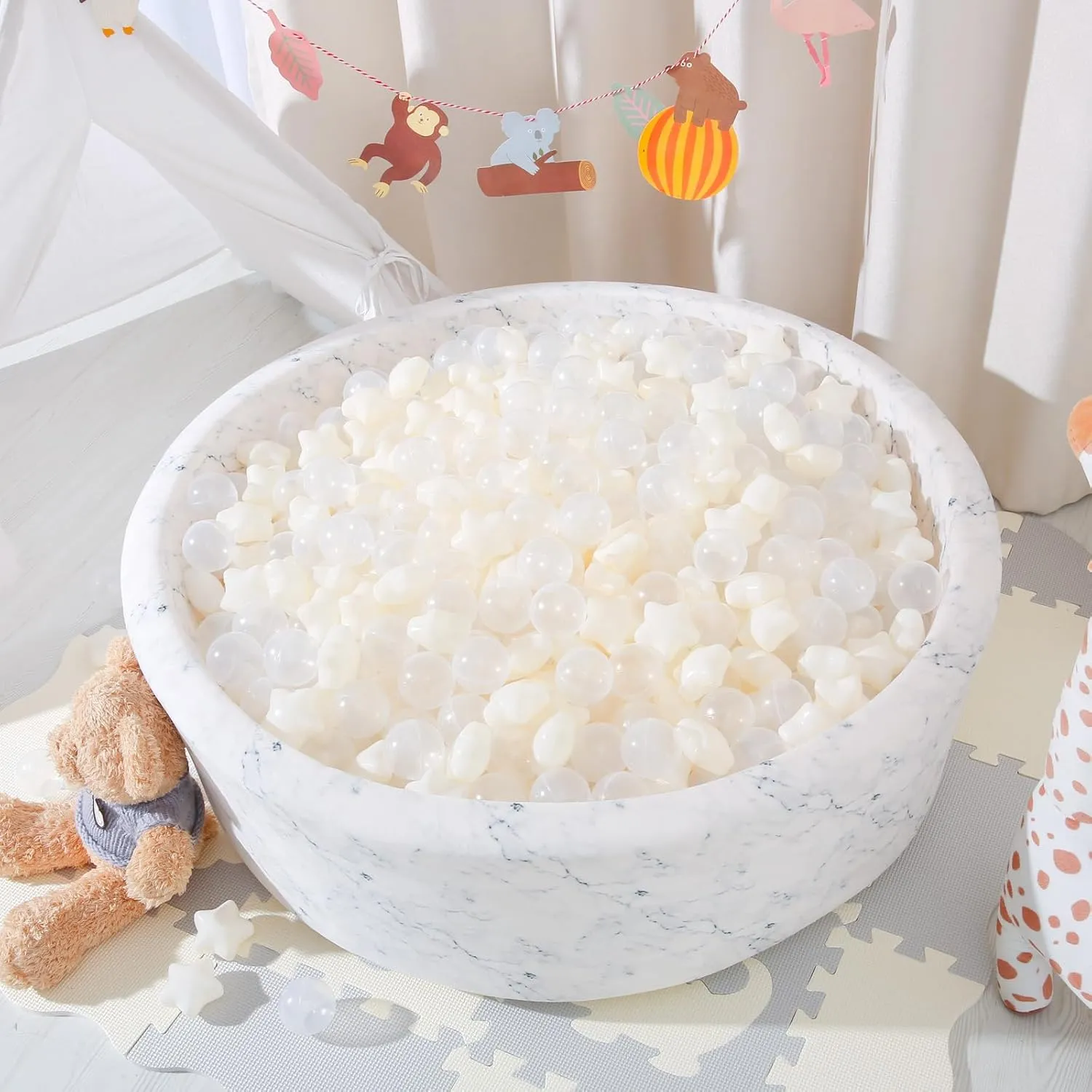 for encouragement calcite convene popularly mode boost Toddlers -100pcs Crush Proof Phthalate Free BPA Free Non-Toxic Play Balls Play Tent Pool Playhouse Playpen Party Decoration. Star Ball Pit Balls 