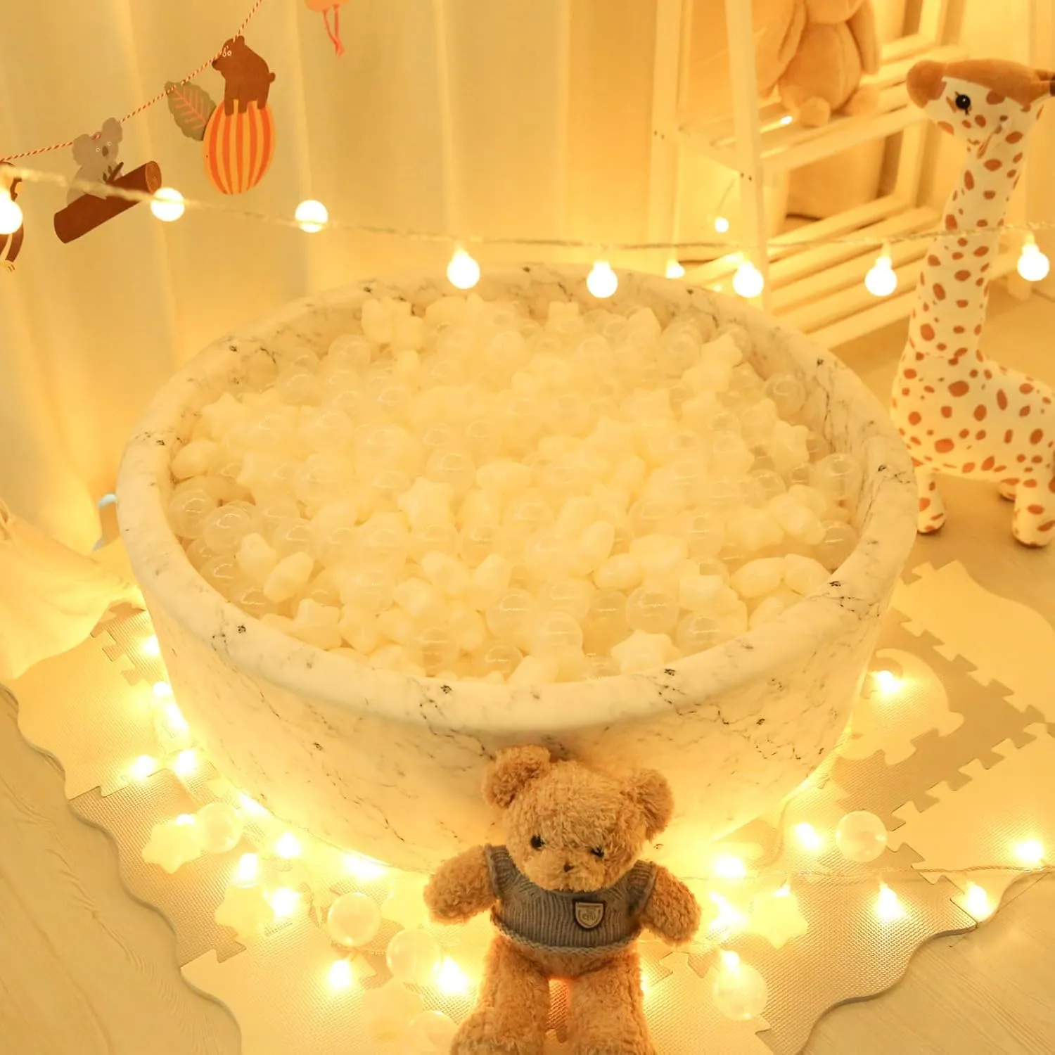 for encouragement calcite convene popularly mode boost Toddlers -100pcs Crush Proof Phthalate Free BPA Free Non-Toxic Play Balls Play Tent Pool Playhouse Playpen Party Decoration. Star Ball Pit Balls 