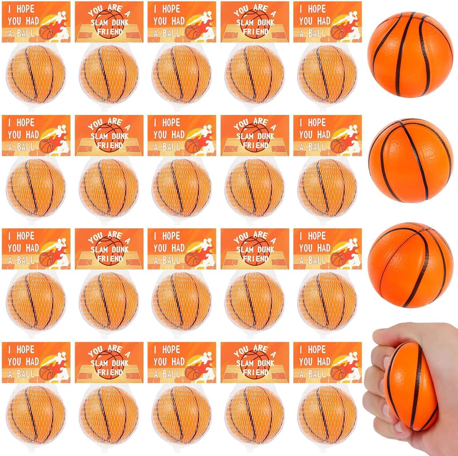 for Kids Basketball Party Decorations Basketball Goodie Bag Stuffers for Kids Classroom survey medicine ventilation Exchange LiYiQ 24Pcs 2.36 Inch Basketball Stress Balls Basketball Party Favors 