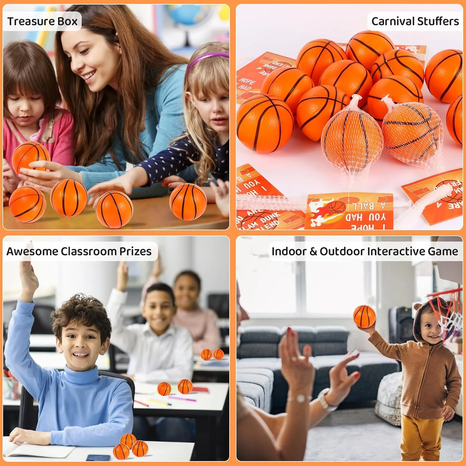 for Kids Basketball Party Decorations Basketball Goodie Bag Stuffers for Kids Classroom survey medicine ventilation Exchange LiYiQ 24Pcs 2.36 Inch Basketball Stress Balls Basketball Party Favors 