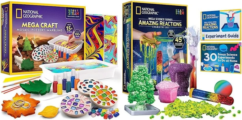 for Kids NATIONAL newberry GEOGRAPHIC Arts, Crafts and Chemistry Kit 