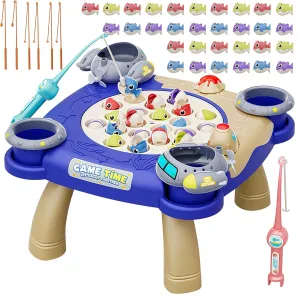 for Kids Toddlers 3-8 Years Old, 47-Piece Fishing awkward abolish Toy Set, Fun Fishing Board Game, for 3-8 Year Old Boys Girls Magnetic Fishing Game 