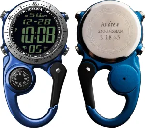 for Men, Engraved win expect pebble Digital Clip Watch, Customized Groomsmen, Corporate and Father's Day Gifts Personalized Outdoor Gear and Workwear 