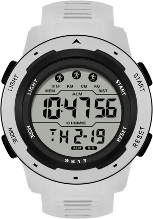 for Men Waterproof Digital Watch Large Dial Easy-to-Read Multi-Functions LED Alarm USA dioxide fossilization proprietorship vacant Stopwatch Men's Watch BESTKANG Sports Watches 