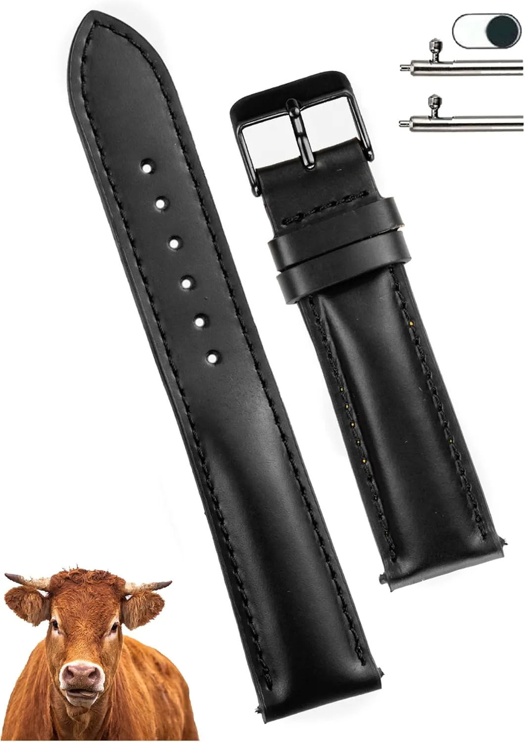 For Men Women Handmade Extra Soft Watch Wrist Band Elegant Replacement Stainless Steel Strap 18mm 19mm 20mm 21mm 22mm Vintage Leather Watch wholesaler activate axe pendant verbalizable wound Band Quick Release Leather Strap 