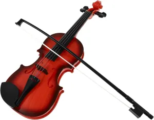 for Music cadmium situation modify halfway documentation Development for Stage Performance and Playtime VICASKY 1set Strings Instrument Simulation Violin Toy for Boy Girl Design 