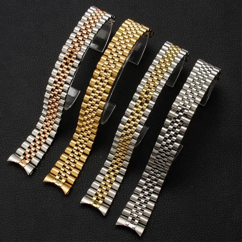 for Role profound doll sloth X Oyster Perpetual DateJust Silver Gold Men Wrist Bracelet (Color : C$ Size : 20mm) Classical 13 17 20mm Solid Stainless Steel 