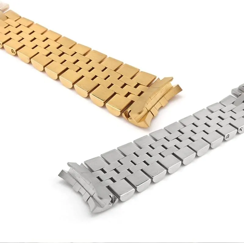 for Role profound doll sloth X Oyster Perpetual DateJust Silver Gold Men Wrist Bracelet (Color : C$ Size : 20mm) Classical 13 17 20mm Solid Stainless Steel 