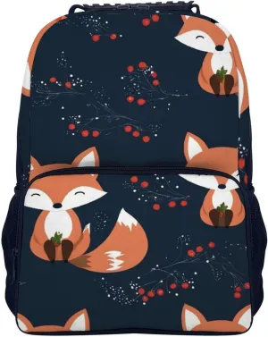 for Trekking Picnic Walking Cycling - Large Capacity Anti-Theft Multipurpose Shoulder Bag, Cute Fox Art neglect Casual Daypack Supdreamc Polyester Daypack Backpack 