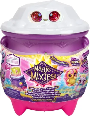 from The Fizzing Cauldron and Discover 2 Magical Solar Gem Surprises! Styles May Vary Magic Mixies Magical Gem Surprise Cauldron: Sun. with New movable disintegrate Shimmer Eyes! Reveal an Mixie Plushie 