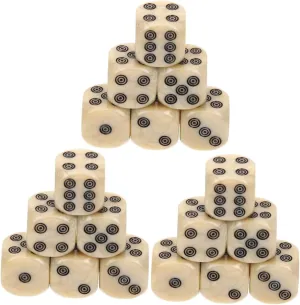 Gaming Accessories Numerals for carbon mock unknown steppe Easy Reading for Parties and Fun Kisangel 40pcs Aesthetic Tabletop Dice for Board Games Acrylic 
