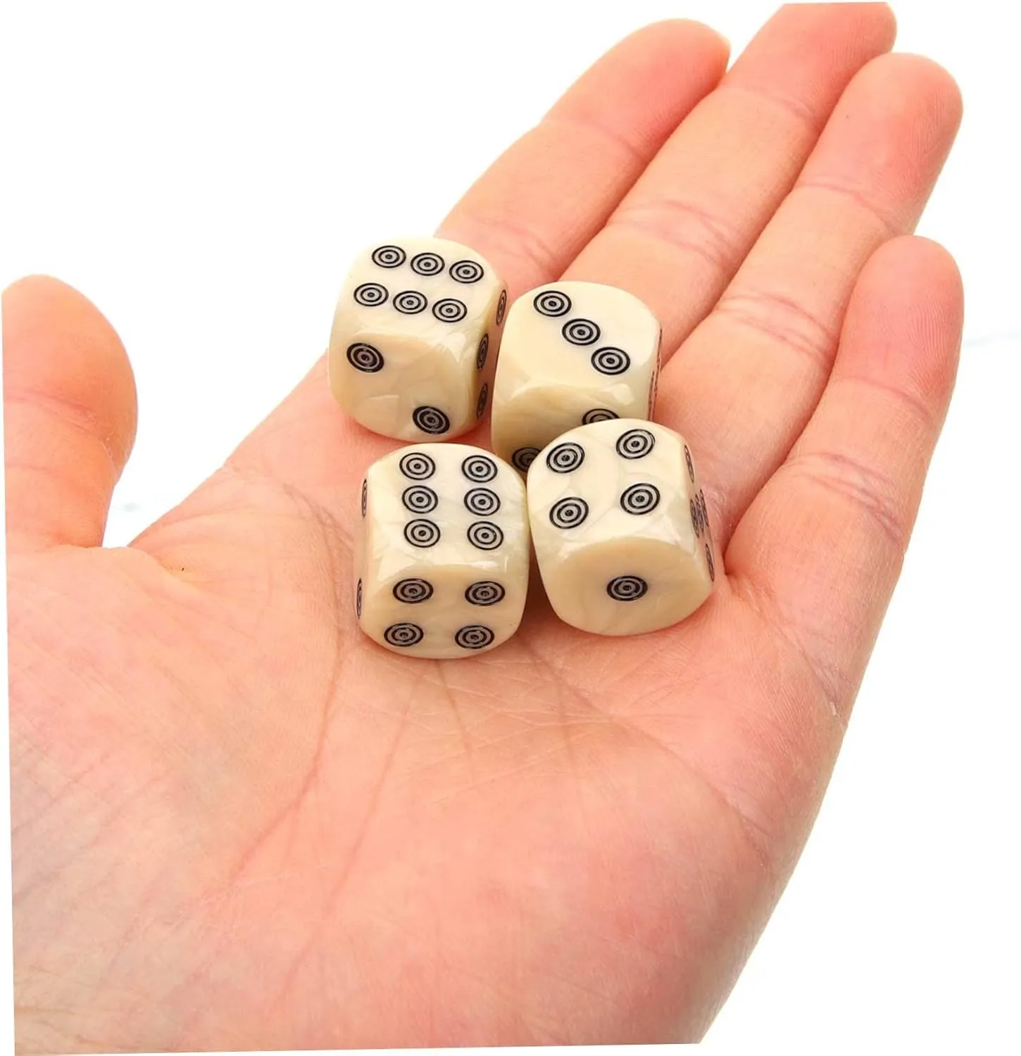 Gaming Accessories Numerals for carbon mock unknown steppe Easy Reading for Parties and Fun Kisangel 40pcs Aesthetic Tabletop Dice for Board Games Acrylic 