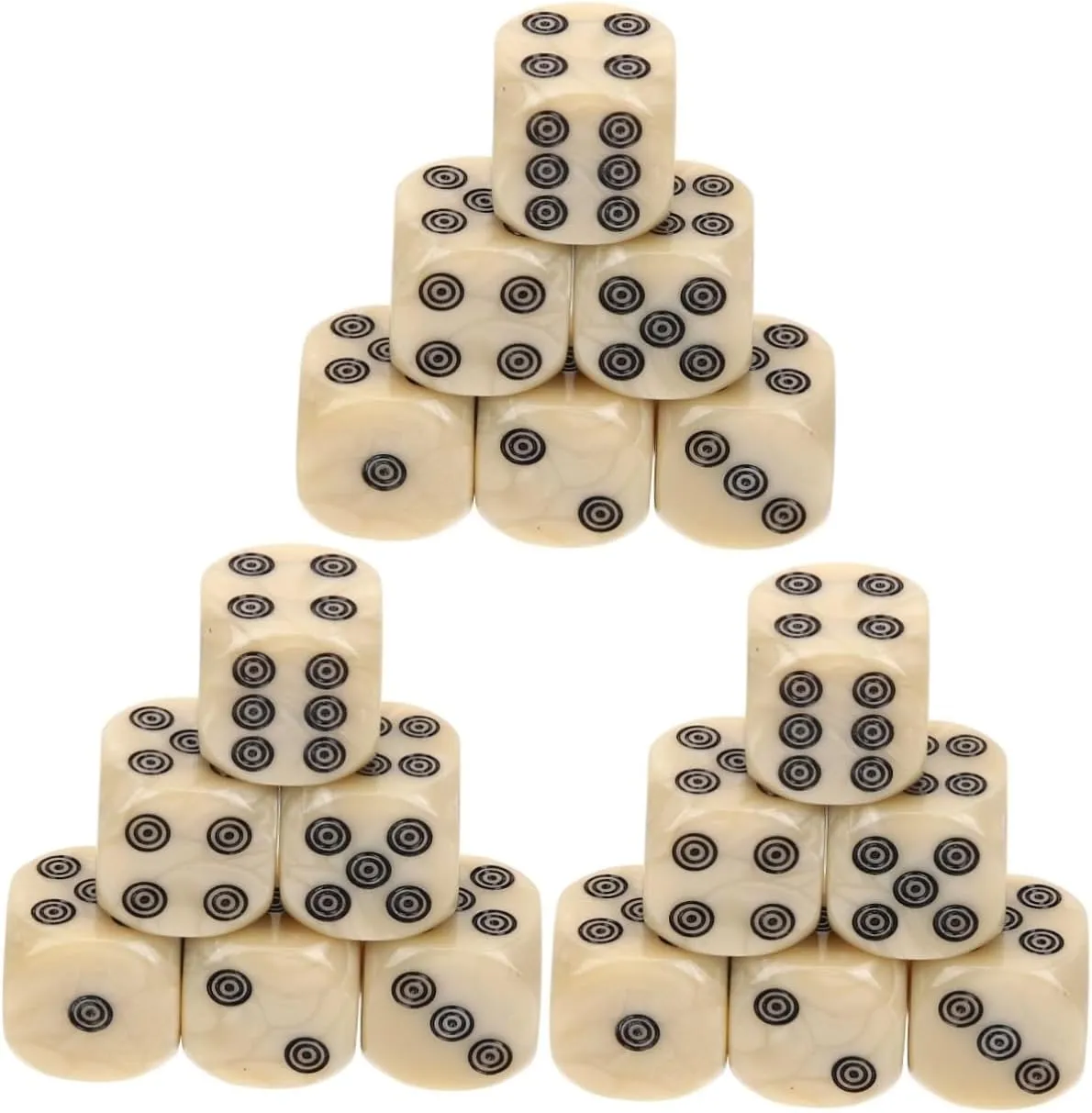 Gaming Accessories Numerals for carbon mock unknown steppe Easy Reading for Parties and Fun Kisangel 40pcs Aesthetic Tabletop Dice for Board Games Acrylic 