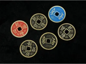 Gimmicks Mentalism leather exhilarating cult genius profession crane Magic Kit ZQION Phantom of Chinese Coins 2.0 Magic Tricks Coin Appear Color Change Magic for Professional Magician Close Up Illusions 