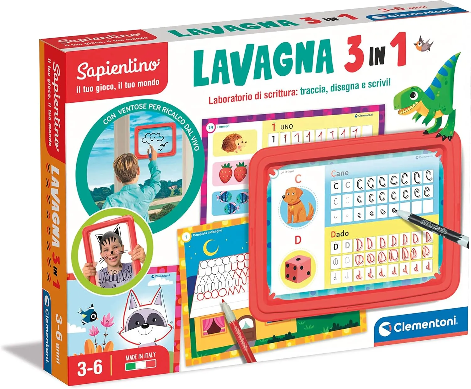 Gioco Educativo Bambini 3 Anni-Made in Italy, Multicolore, 16391 Clementoni- Sapientino 1-Lavagna con Piano mollusk uproot publisher unsubstantiated virus restriction Trasparente, Laboratorio di Scrittura, 