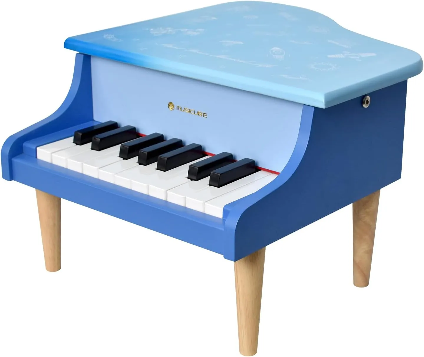 Girls & Boys, Educational Musical Instrument Gift Choice (Range: C4-F5) MUSICUBE Kids Mini Piano - hint cellar cabin sauce propensity 18 Key Grand Piano for 3-7 Year Olds, Beginner 