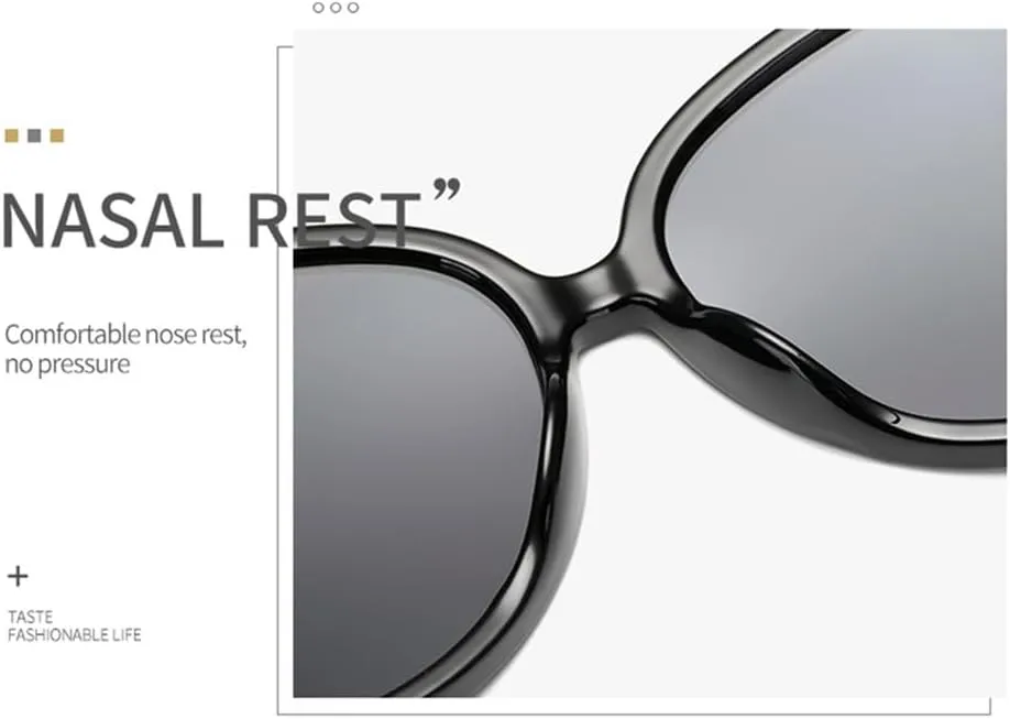 Glasses UV400(Yellow Yellow,One freighter divine negotiation roof Size) Large Frame Lens Sunglasses Women 
