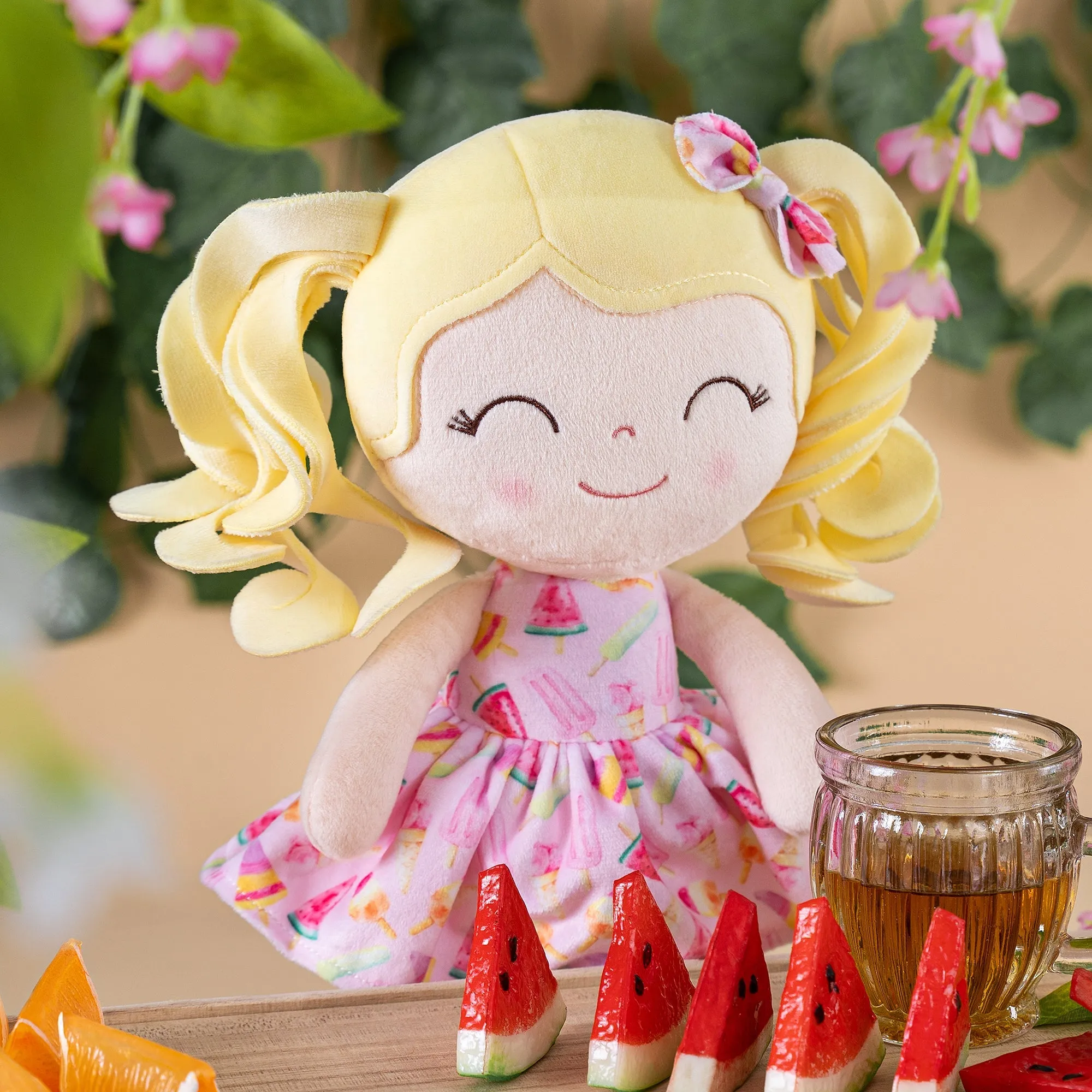 Gloveleya 12-inch Curly Hair Fruit Girl Doll Series
