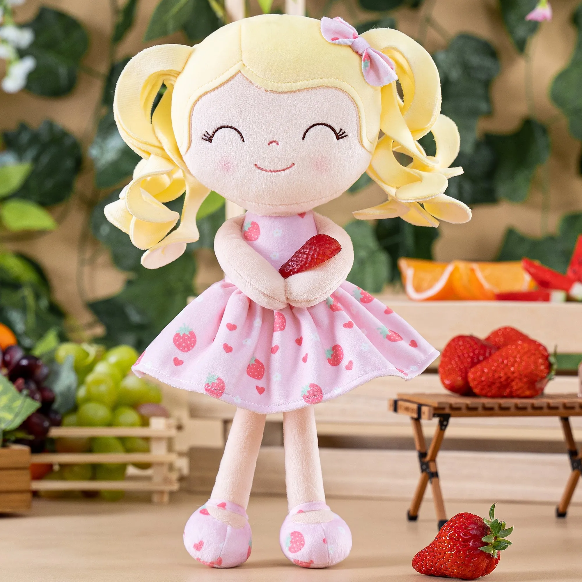 Gloveleya 12-inch Curly Hair Fruit Girl Doll Series