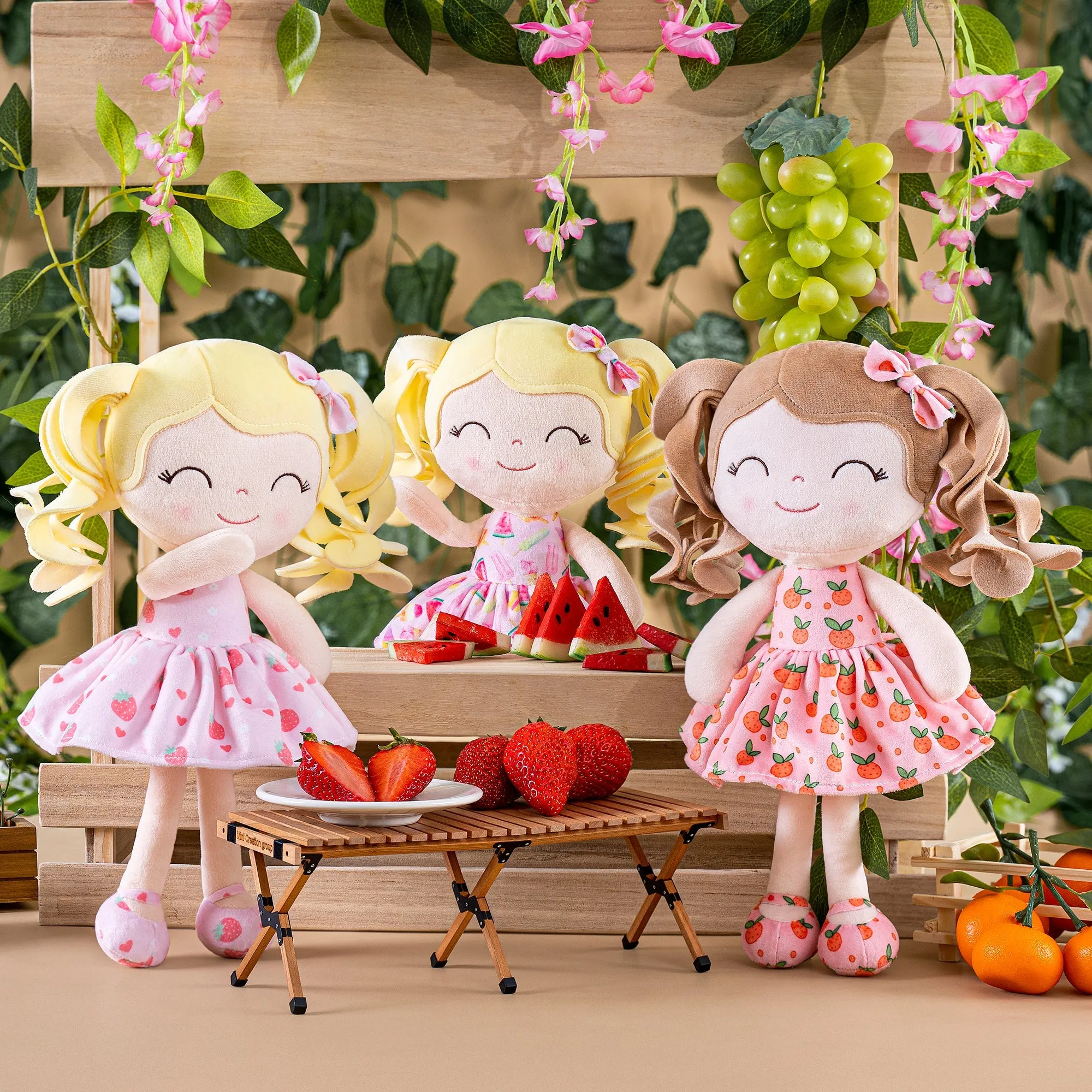 Gloveleya 12-inch Curly Hair Fruit Girl Doll Series