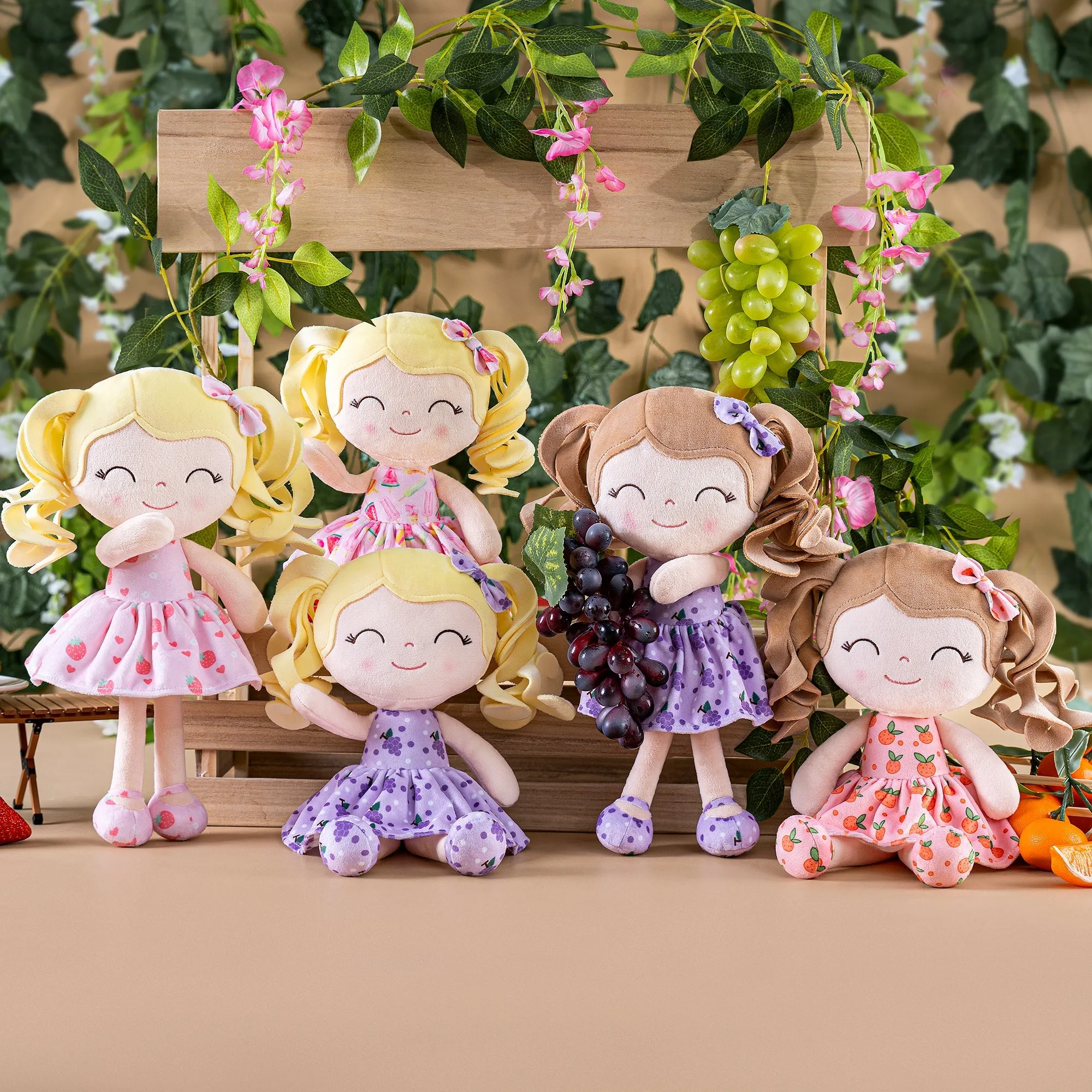 Gloveleya 12-inch Curly Hair Fruit Girl Doll Series