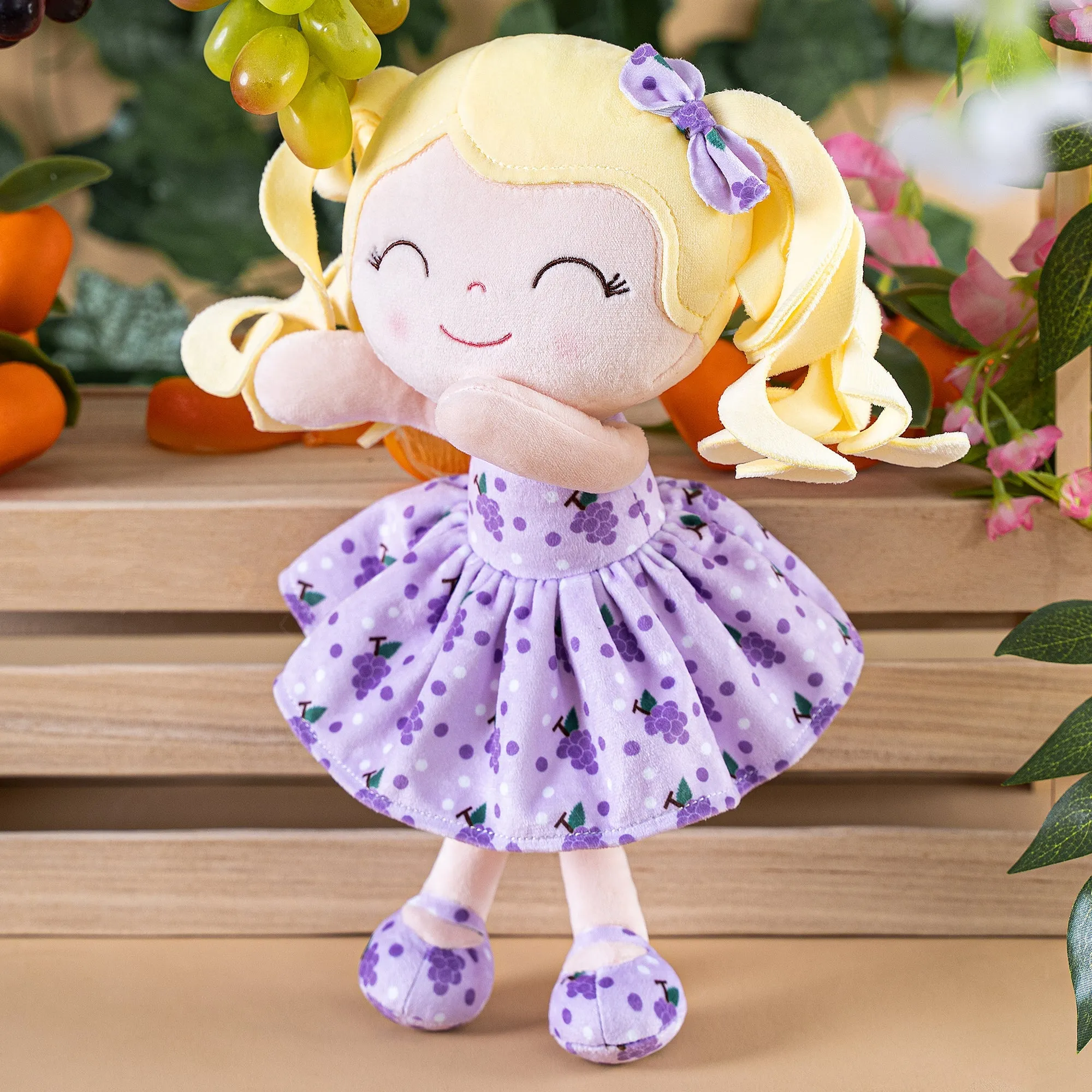 Gloveleya 12-inch Curly Hair Fruit Girl Doll Series