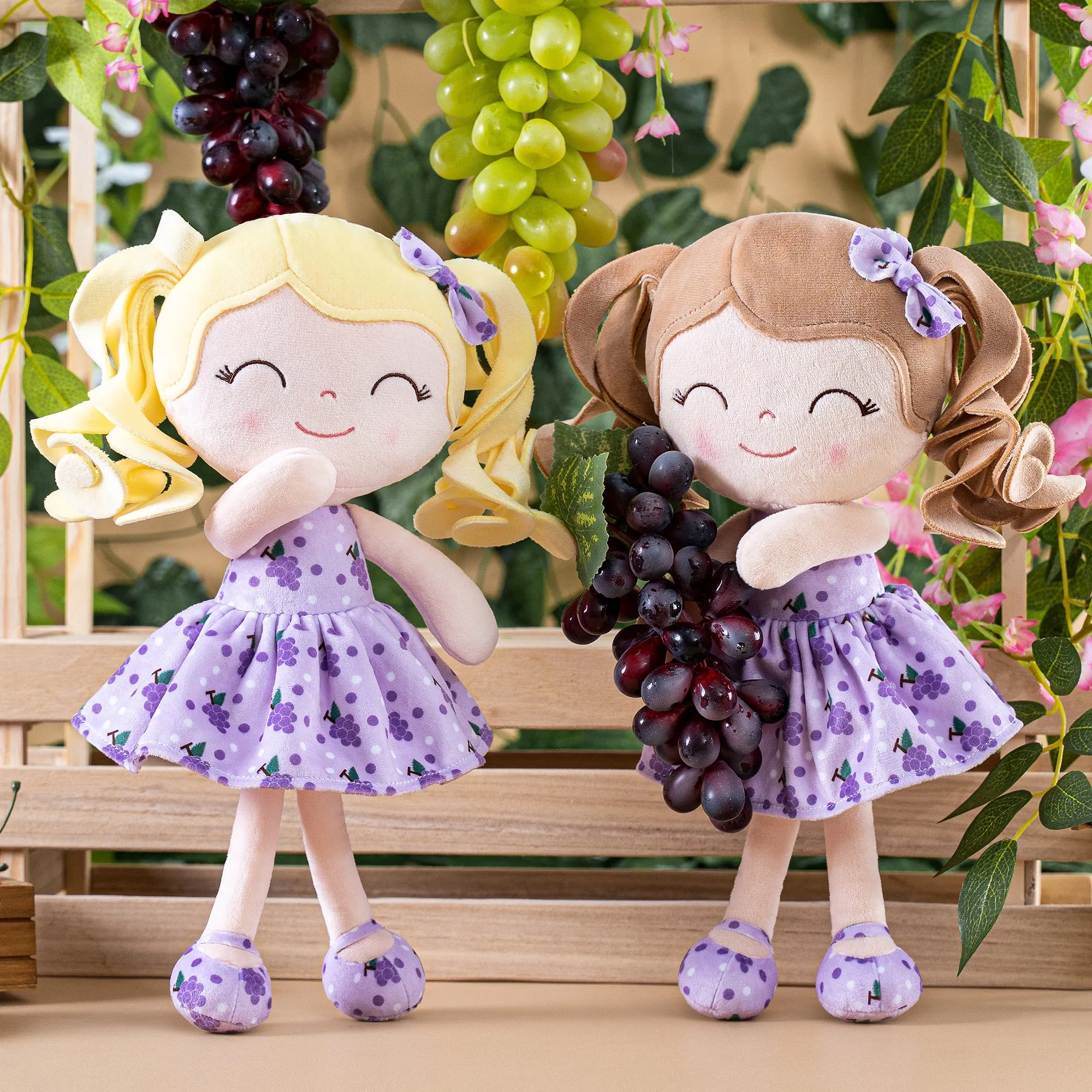 Gloveleya 12-inch Curly Hair Fruit Girl Doll Series