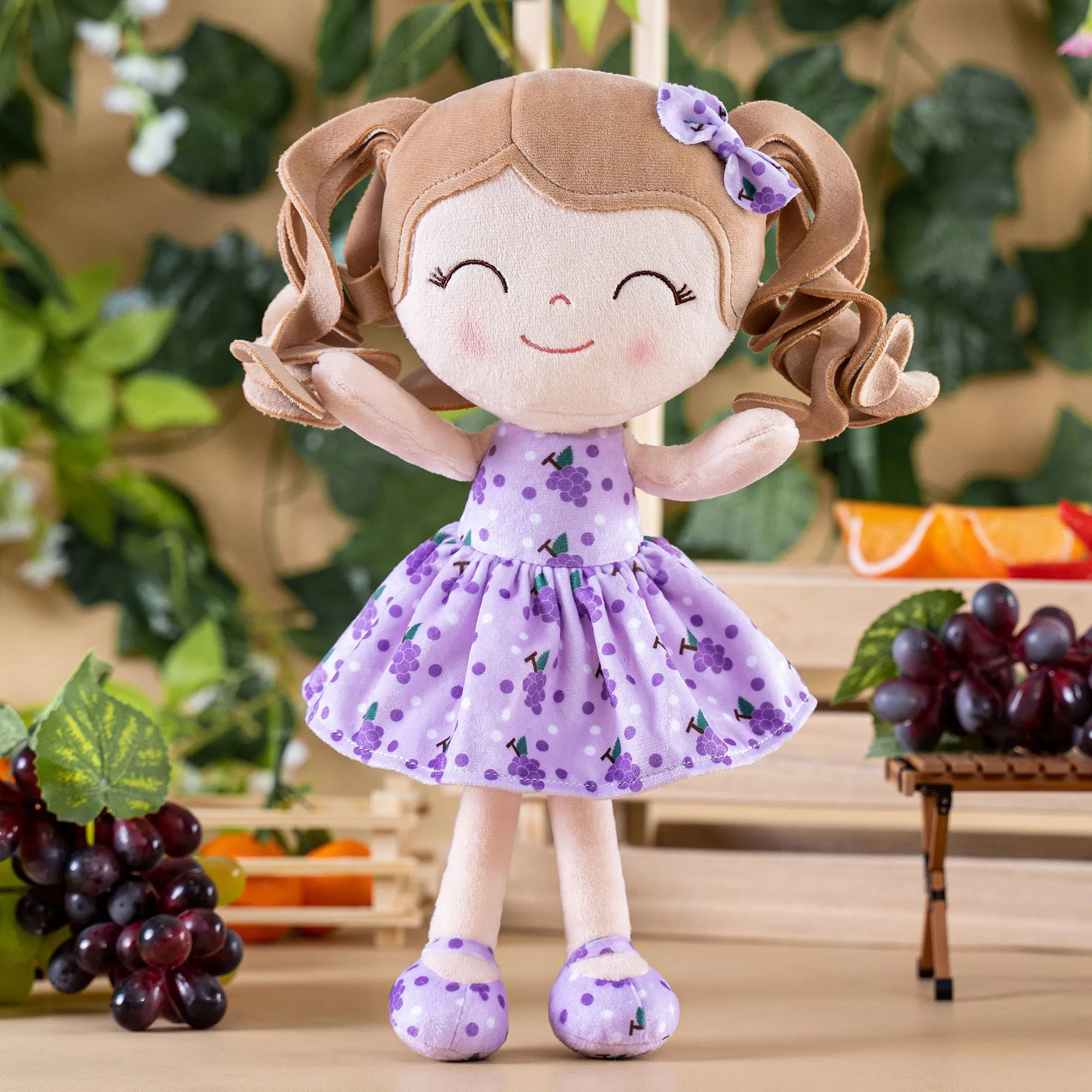 Gloveleya 12-inch Curly Hair Fruit Girl Doll Series
