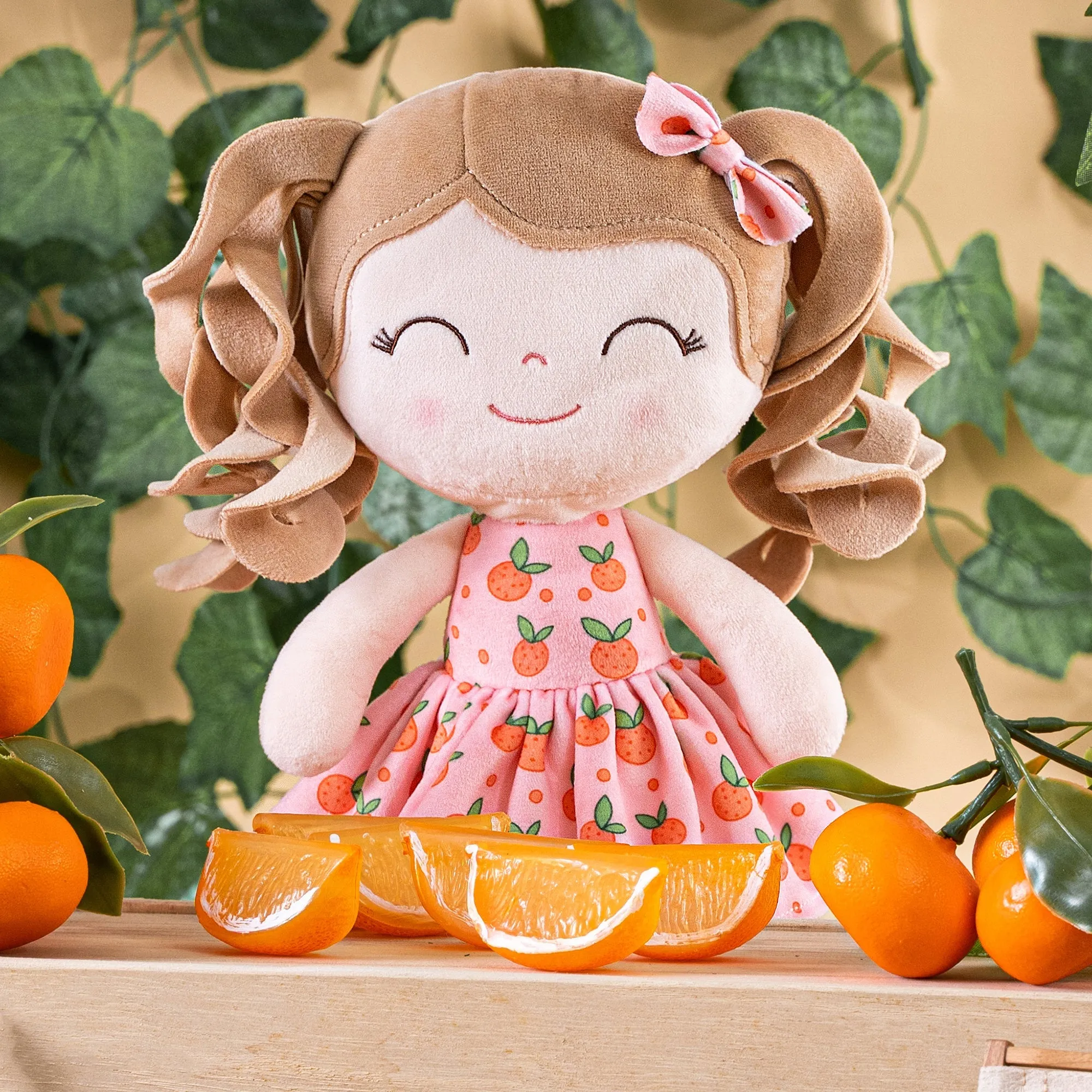 Gloveleya 12-inch Curly Hair Fruit Girl Doll Series