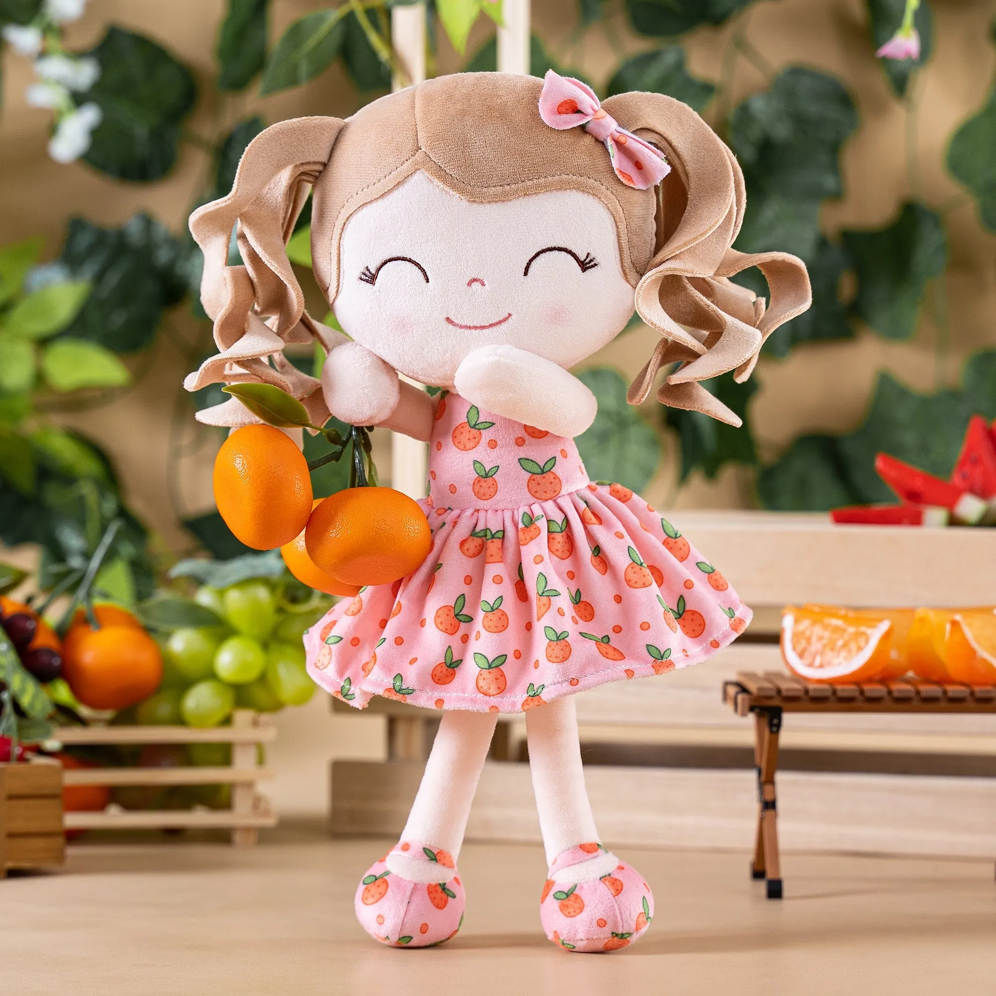 Gloveleya 12-inch Curly Hair Fruit Girl Doll Series
