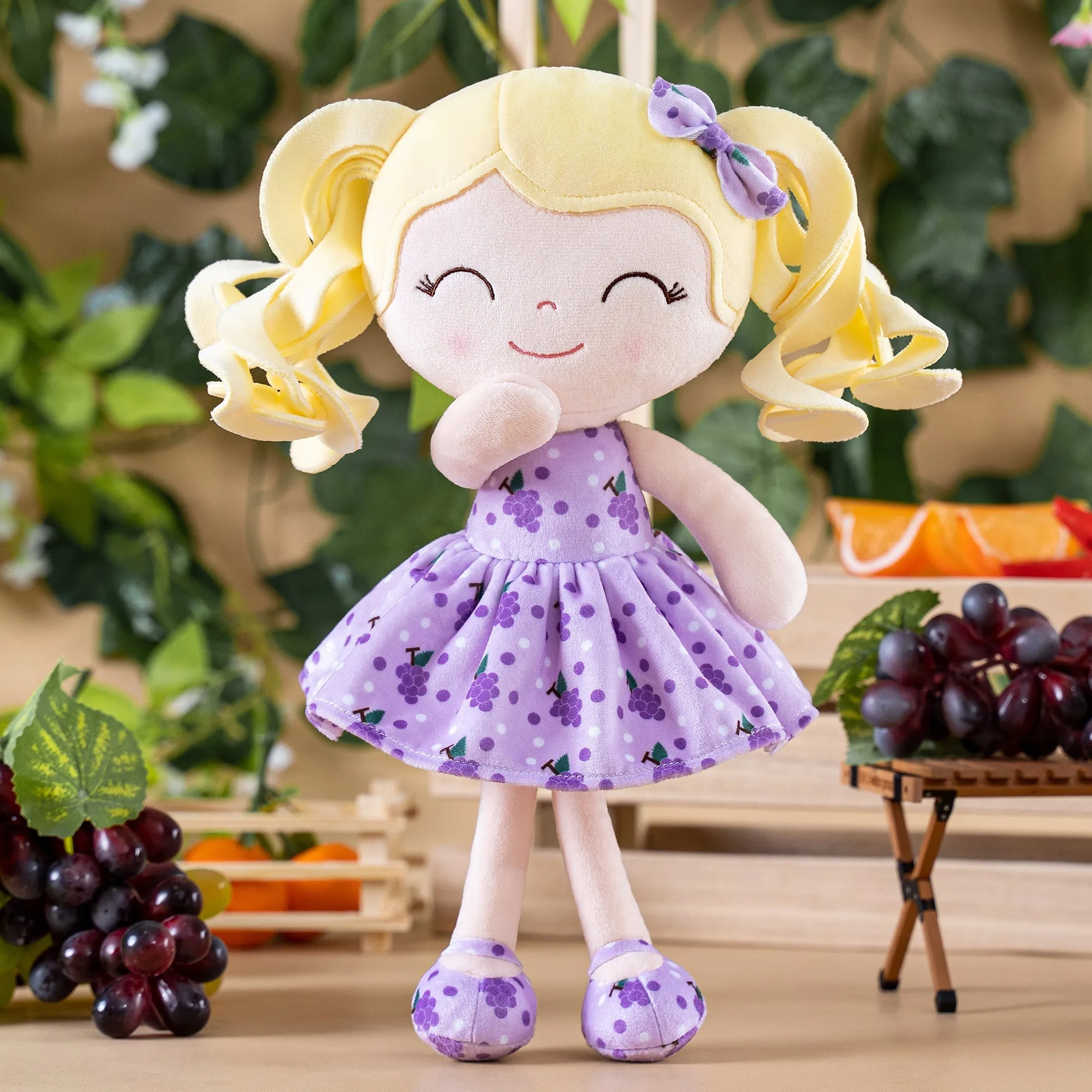 Gloveleya 12-inch Curly Hair Fruit Girl Doll Series