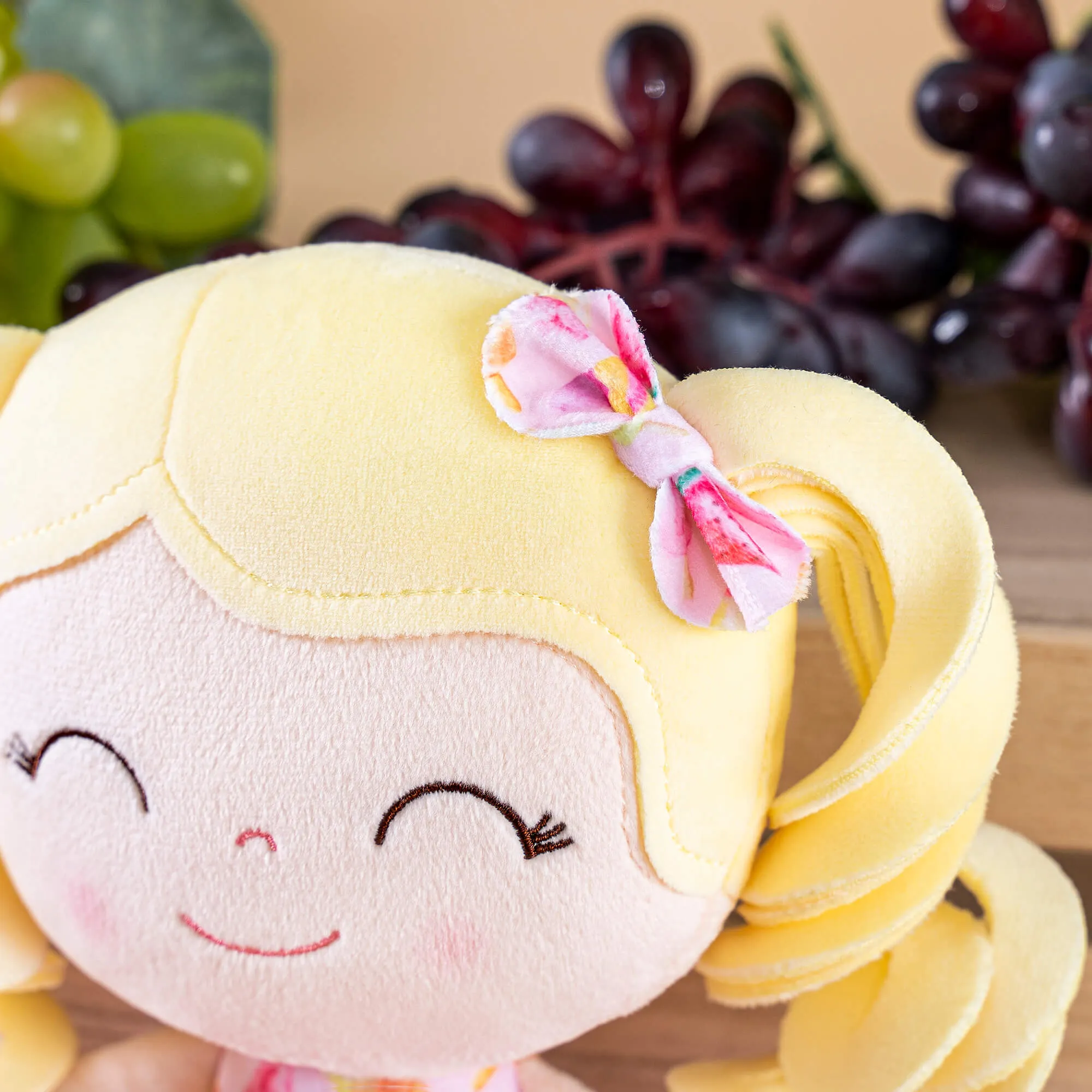 Gloveleya 12-inch Personalized Curly Hair Fruit Girl Doll Ice cream