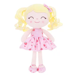 Gloveleya 12-inch Personalized Curly Hair Fruit Series Girl Doll Strawberry