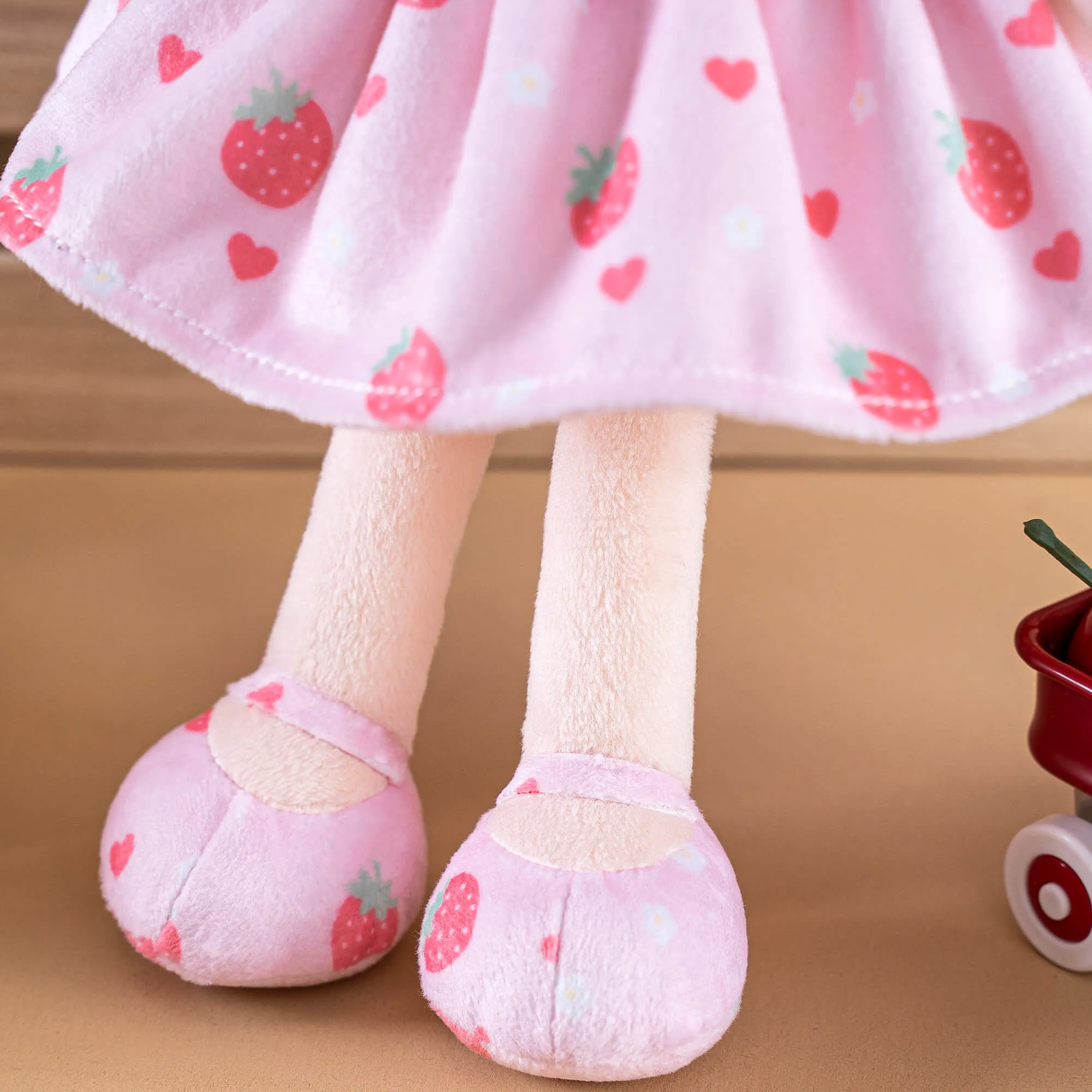 Gloveleya 12-inch Personalized Curly Hair Fruit Series Girl Doll Strawberry