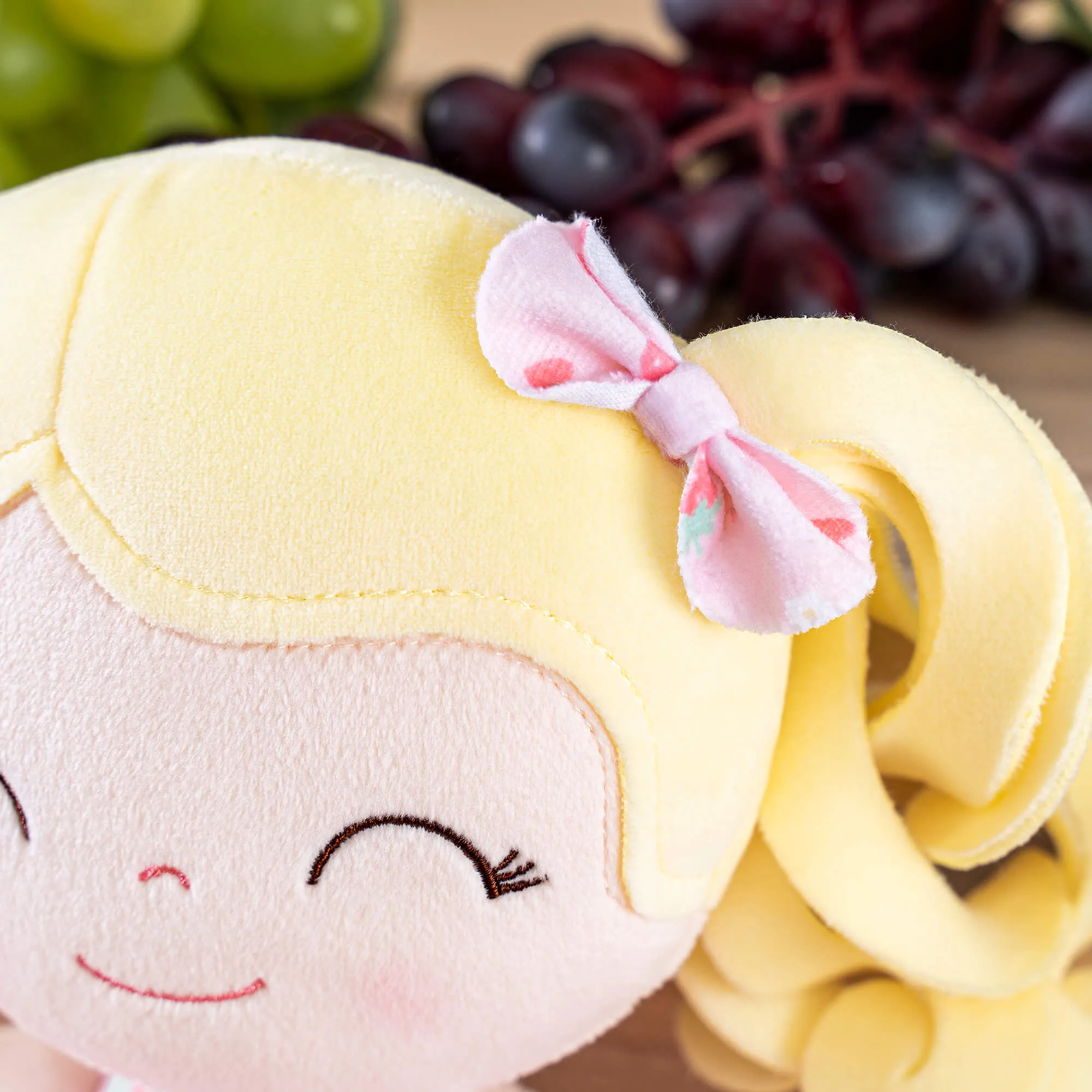 Gloveleya 12-inch Personalized Curly Hair Fruit Series Girl Doll Strawberry