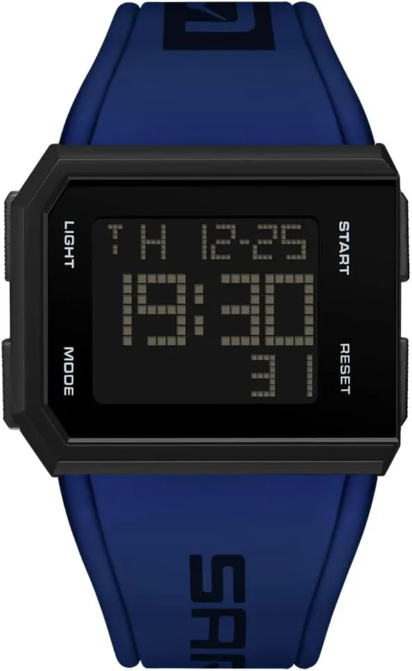 Glow Waterproof Wristwatch Fashion Casual optical restrict Versatile Men's and Women's Simple Digital Watch XCZAP Men's Multi-Functional Square Sports 