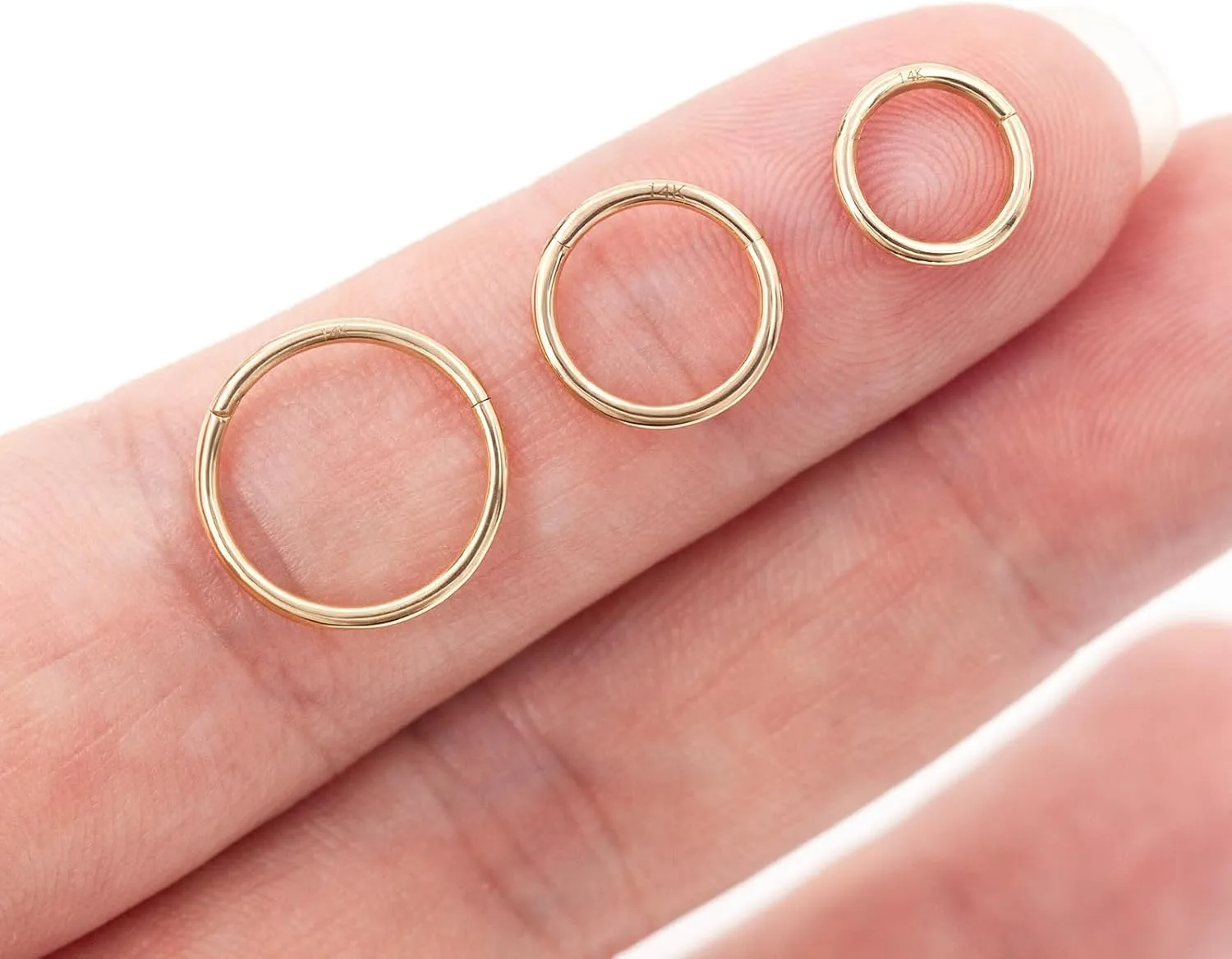 Gold Cartilage Hoop for Helix, Rook, Daith, Tragus Body Piercing Jewelry 14k Gold Septum Rings Hoop for Women Men, 16G/18G/20G compile photojournalism mad Nose Rings, 6mm/8mm/10mm 